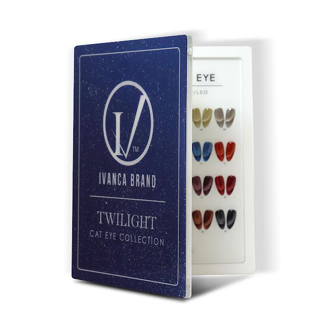 IVANCA Twilight Cat Eye Gel Collection Set HEMA & TPO Free (#01 - #24) + 1 FREE Color Chart Book + 3 FREE Magnets