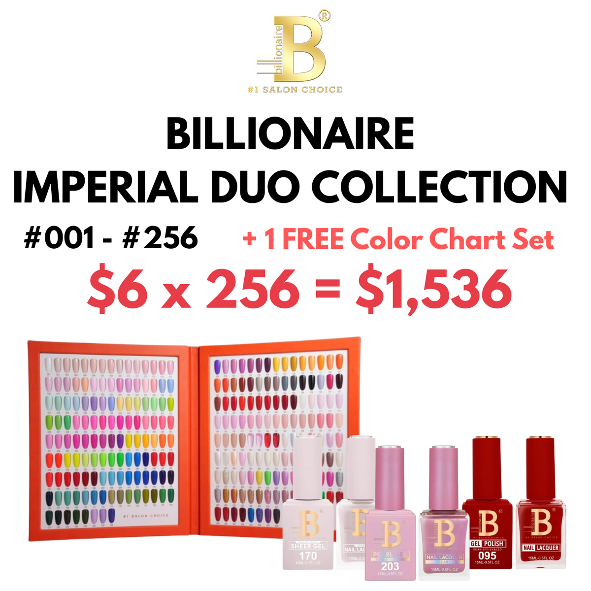 Billionaire Imperial Duo Collection | 256 Duos + 1 FREE Color Booklet