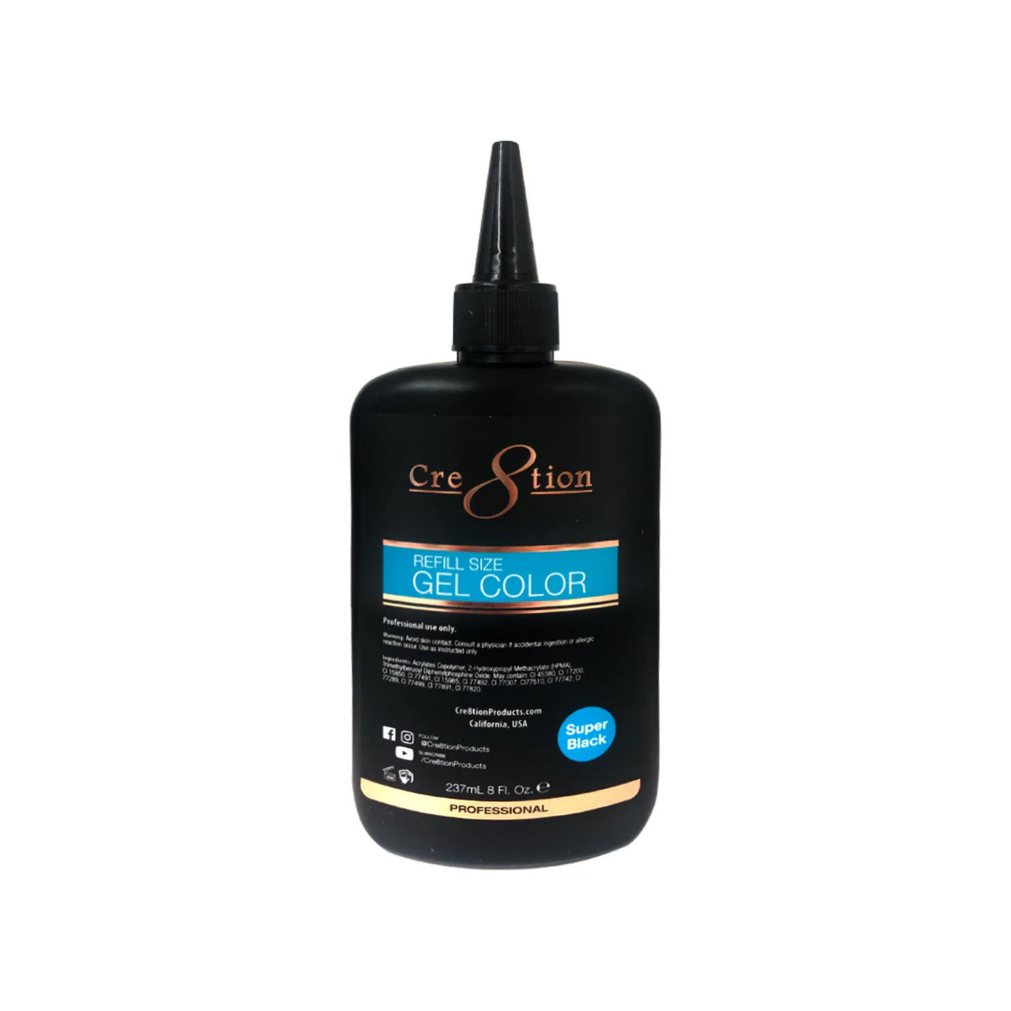 Cre8tion Super Black Refill Size (8 oz)