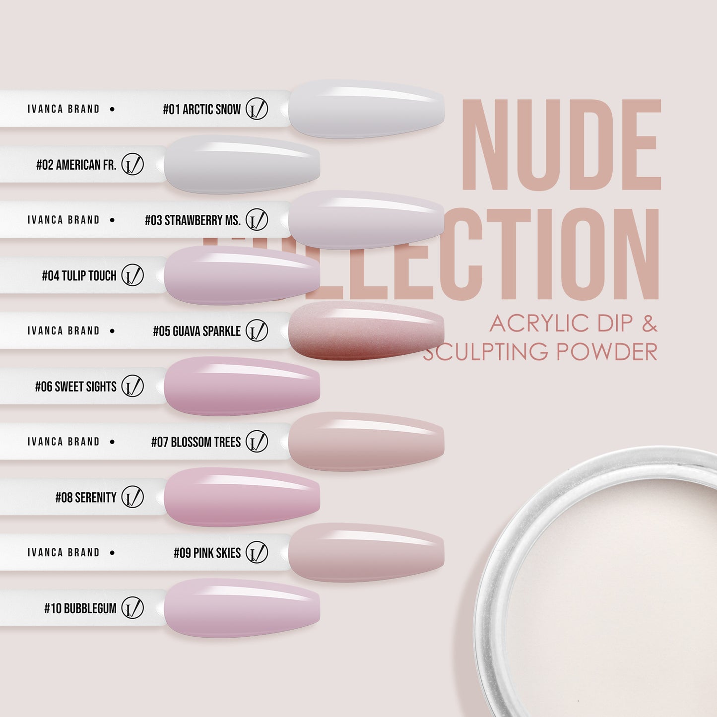 IVANCA Dip & Sculpting Powder | #12 Glitter Wine