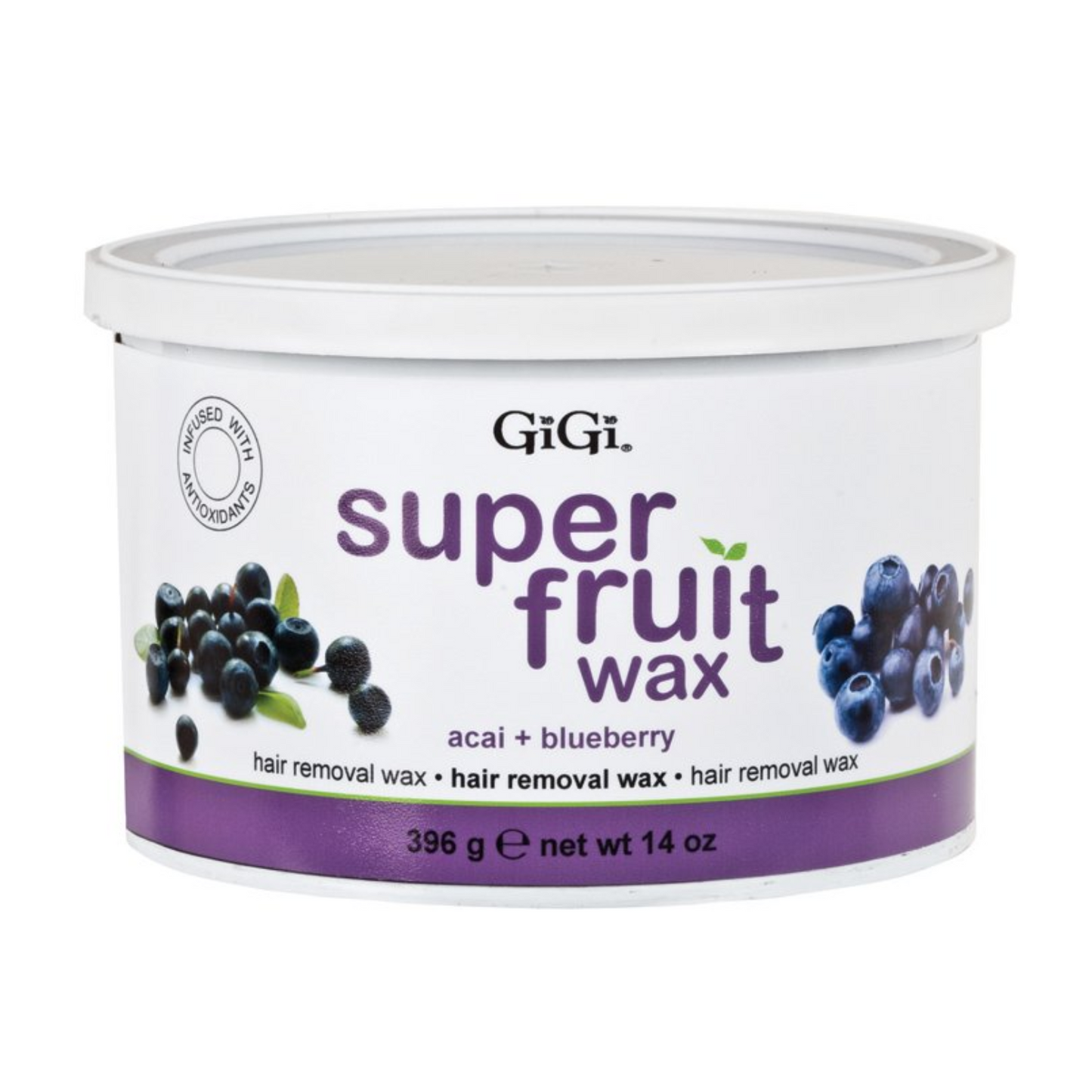GiGi Super Fruit Wax Acai + Blueberry 14 oz