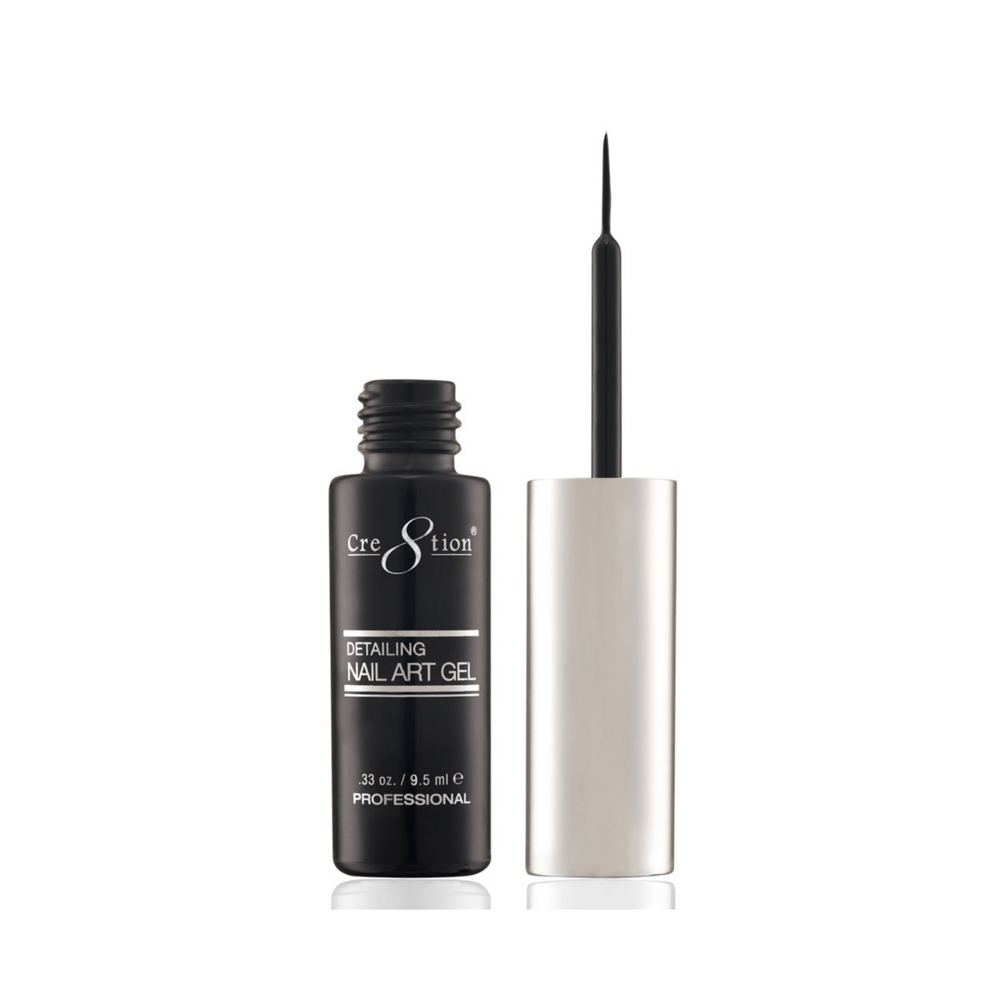 Cre8tion Detailing Nail Art Gel #01 (0.33 oz) - Black