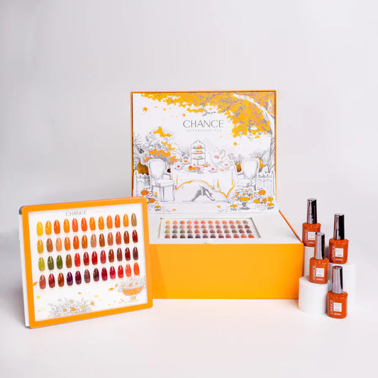 Chance Afternoon Tea Collection | 48 Gel Colors + 1 FREE Color Booklet + 1 FREE Color Board