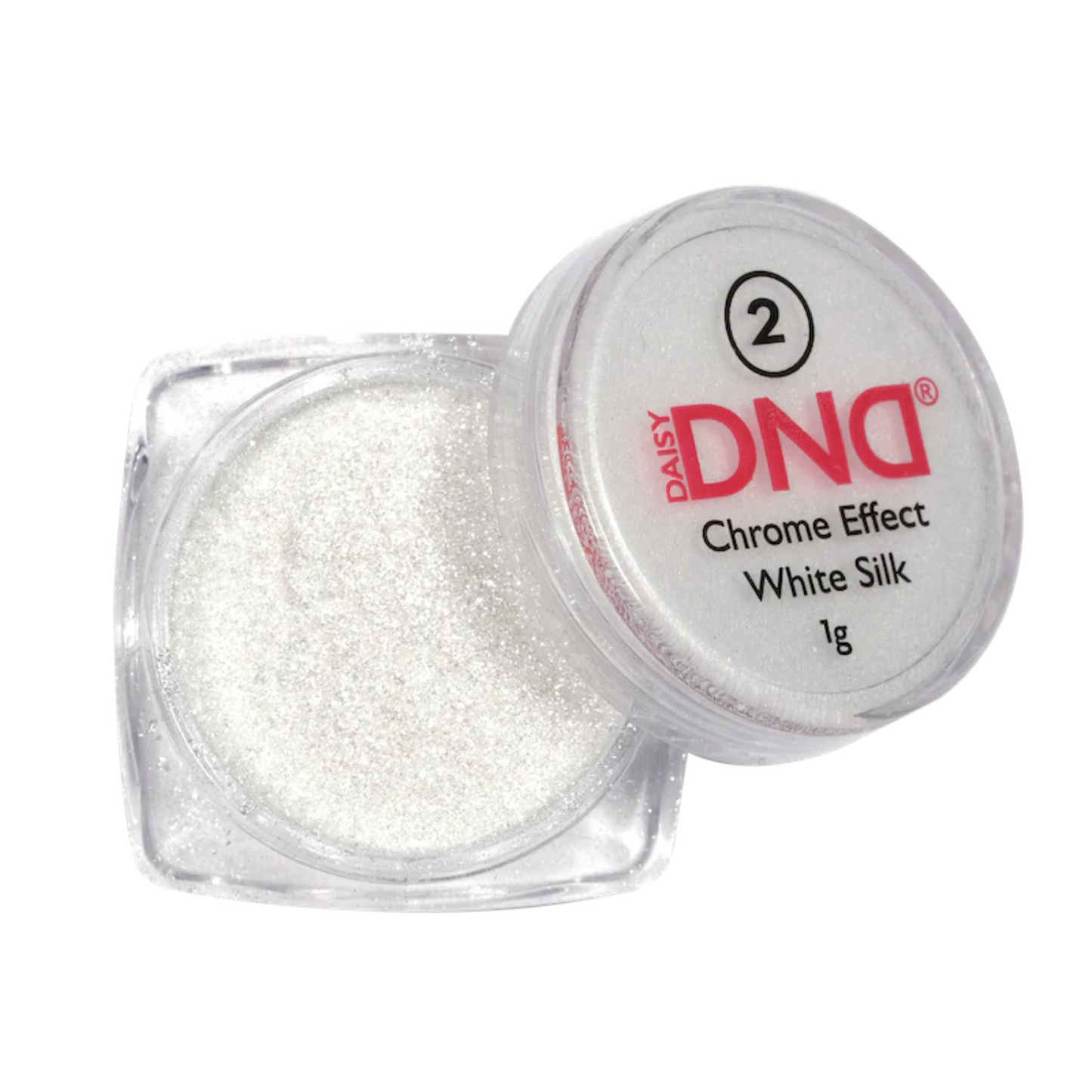 DND White Chrome Nail Powder