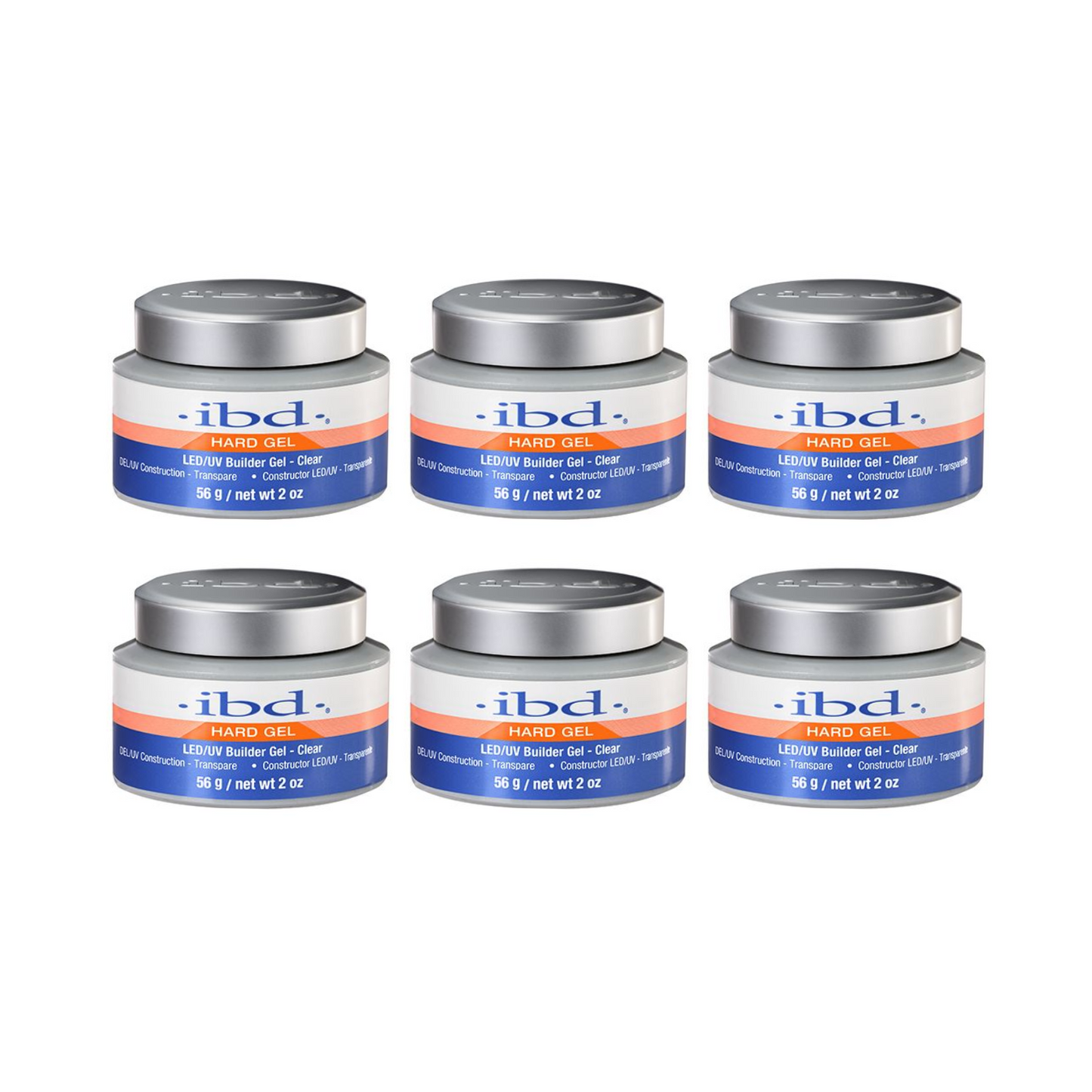 ibd Hard Gel LED/UV Builder Gel 2 oz (Clear)