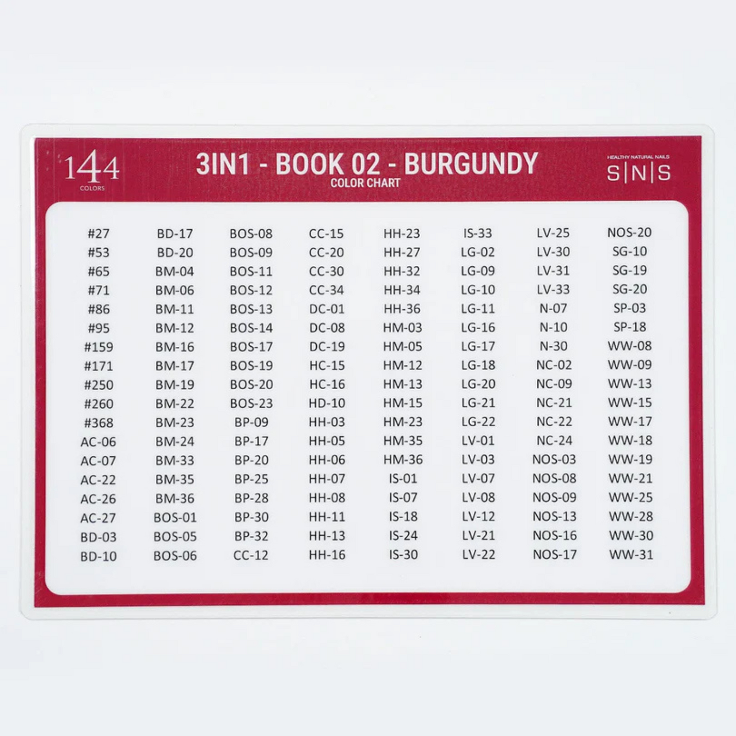 SNS Burgundy 4-In-1 Collection | 144 Powder, Gel, & Lacquer Matching Combos + 2 LED Lamp