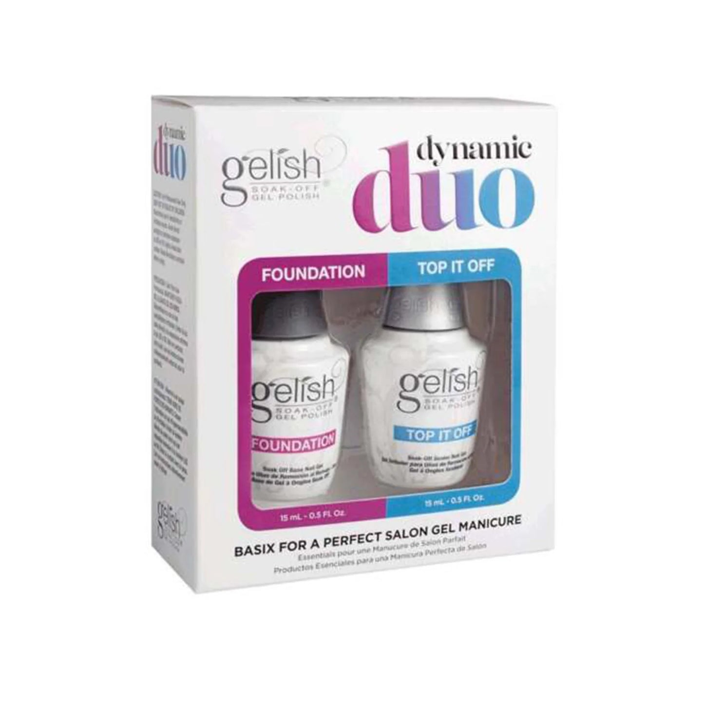 Gelish Dynamic Duo Foundation / Top It Off (0.5 oz)