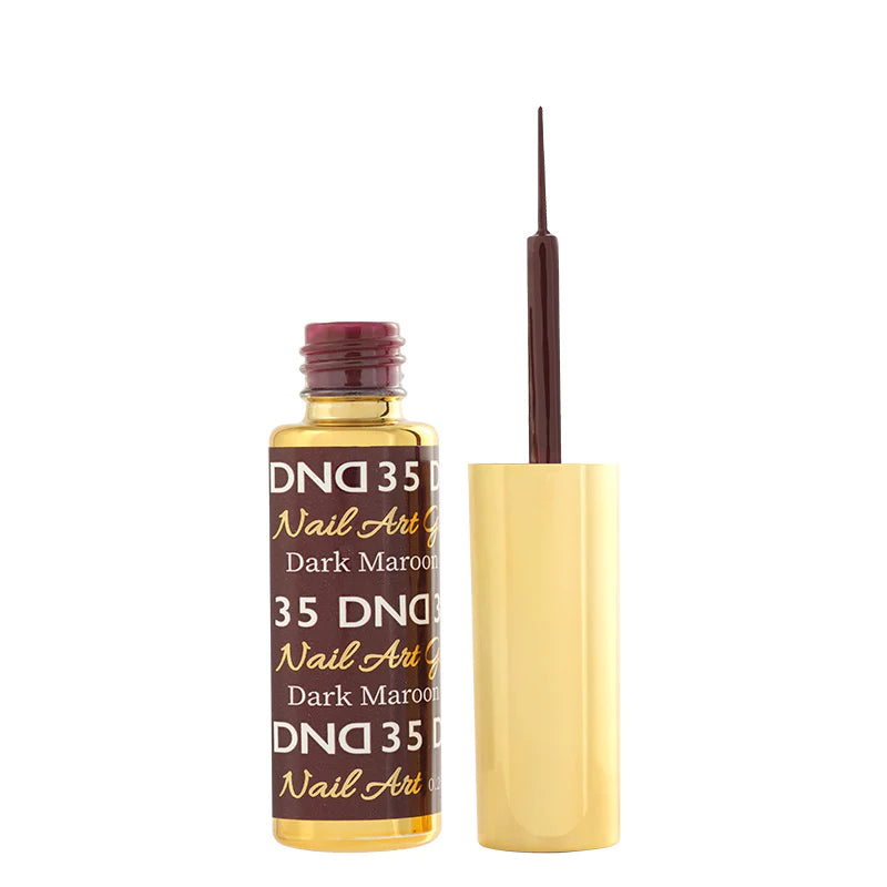 DND Classic Gel Nail Art Liner #35 – Dark Maroon
