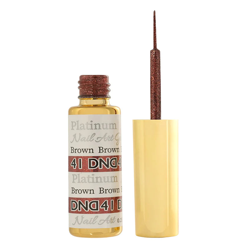 DND Platinum Gel Nail Art Liner #41 – Brown