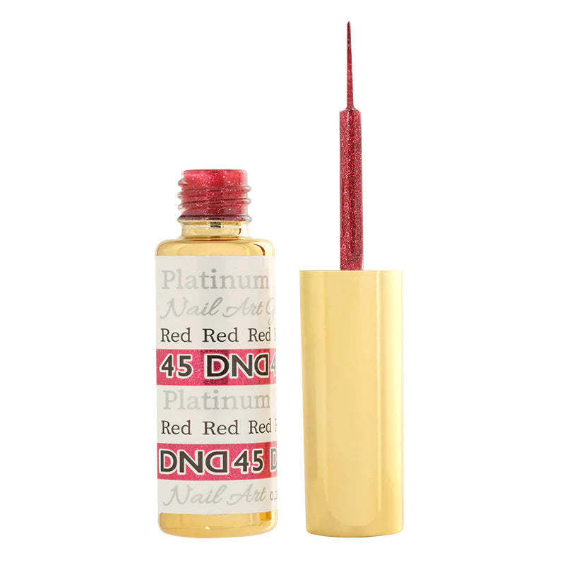 DND Platinum Gel Nail Art Liner #45 – Red