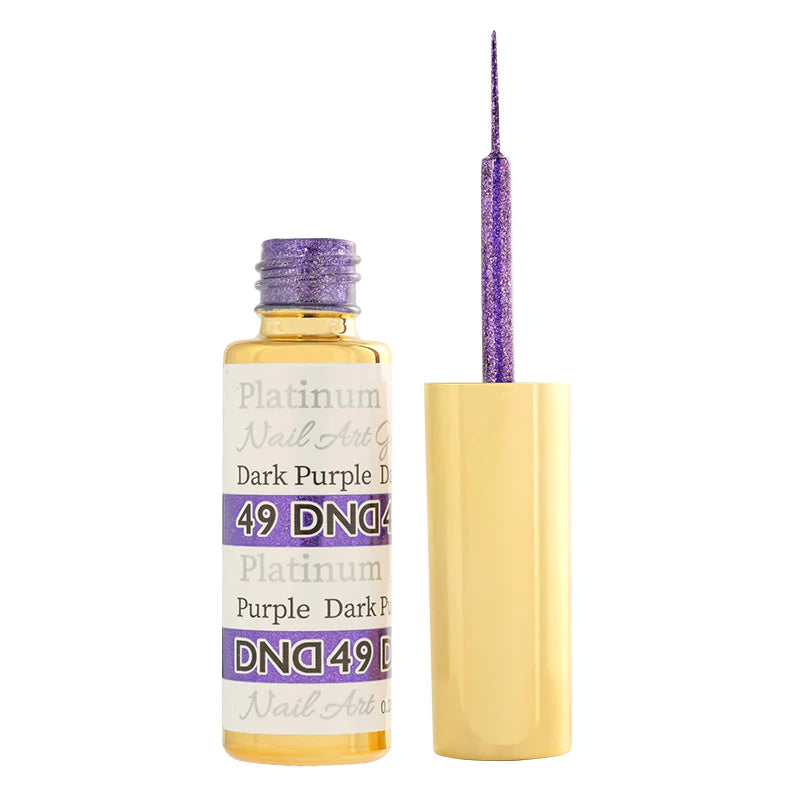 DND Platinum Gel Nail Art Liner #49 – Dark Purple