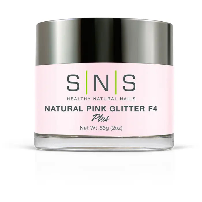 S|N|S Natural Pink Glitter Dip Powder F4