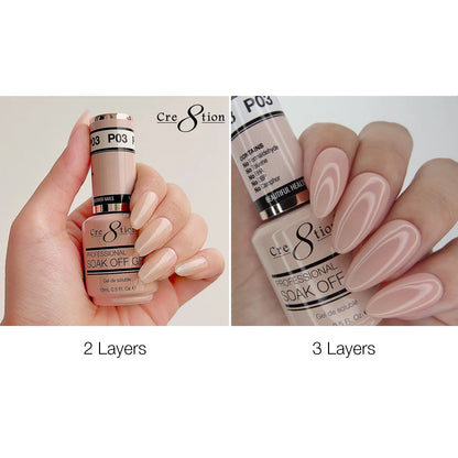 Cre8tion Soak Off Gel 0.5 oz P03 | Precious Pink