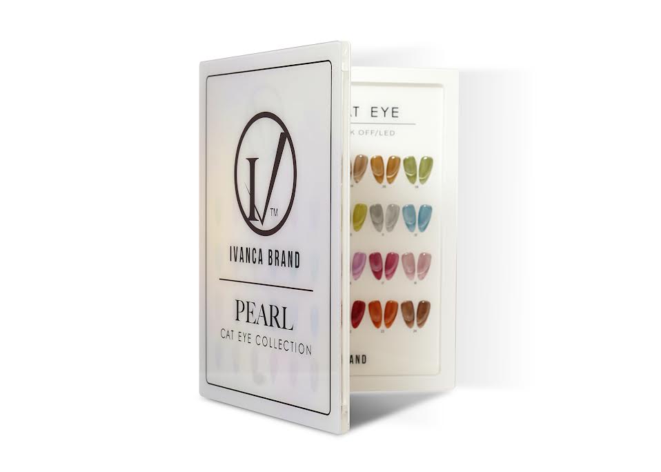 IVANCA Pearl Cat Eye Gel Collection Set (#01 - #24) + 1 FREE Color Chart Book + 3 FREE Magnets