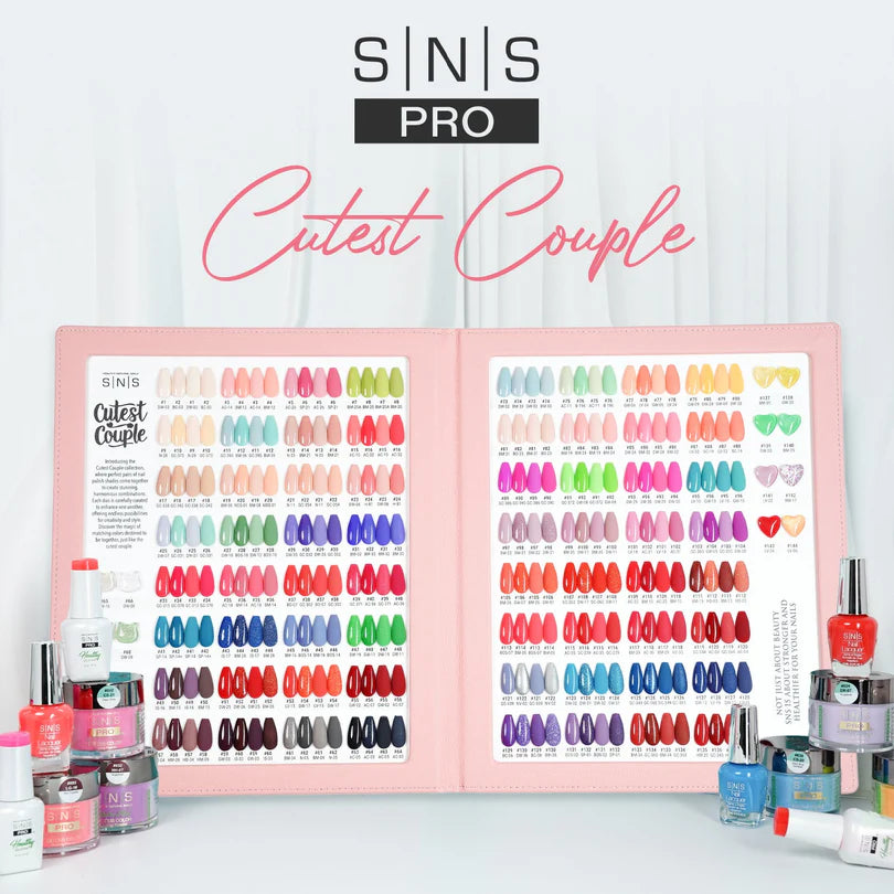 SNS Pink 4-In-1 Collection | 144 Powder, Gel, & Lacquer Matching Combos + 2 LED Lamp