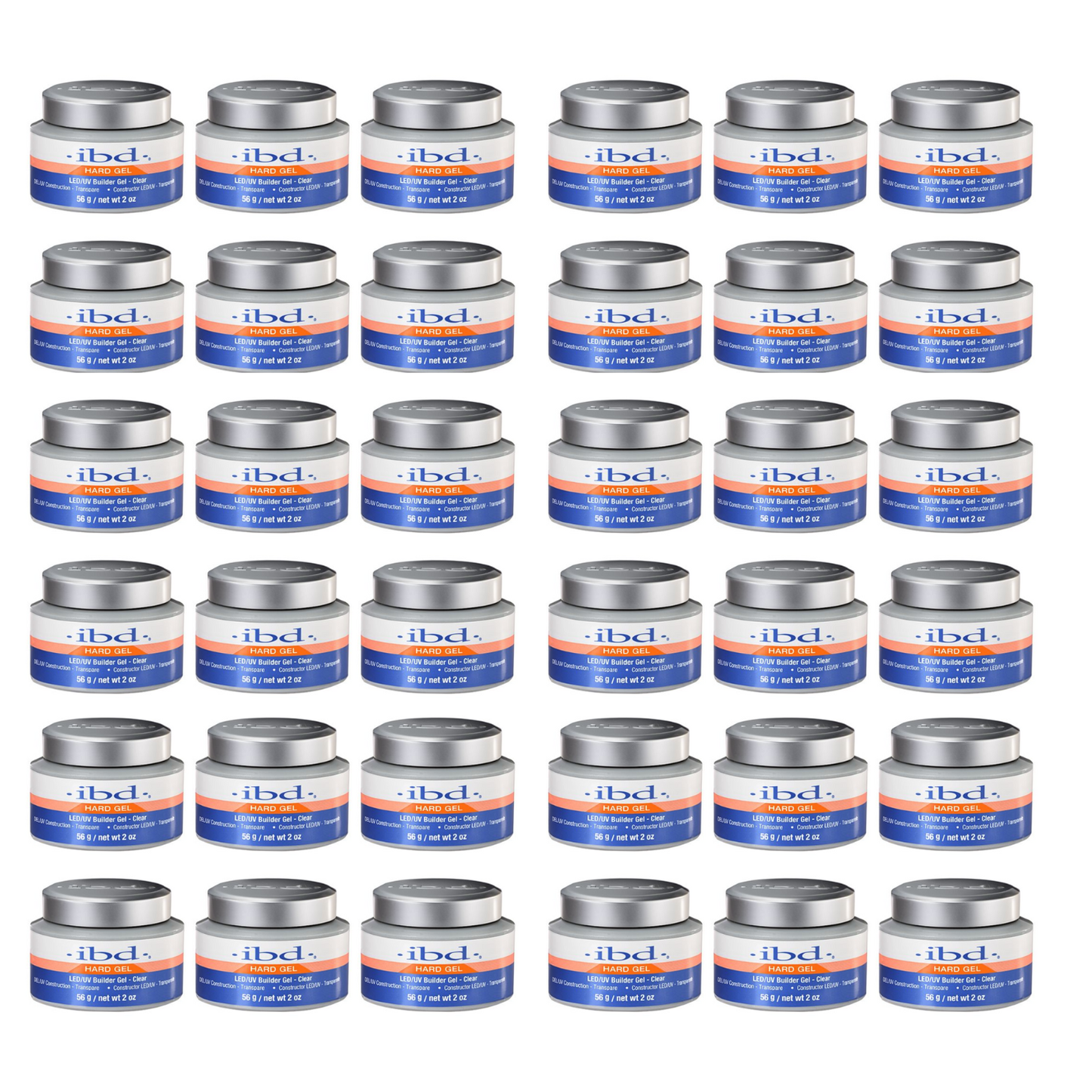 ibd Hard Gel LED/UV Builder Gel 2 oz (Clear)