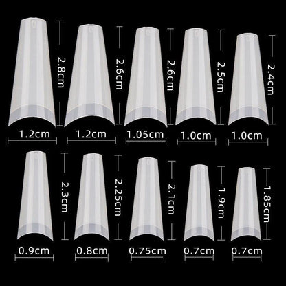 Cre8tion #01 Natural Acrylic Nail Tips (500 pcs) (Item #15130)