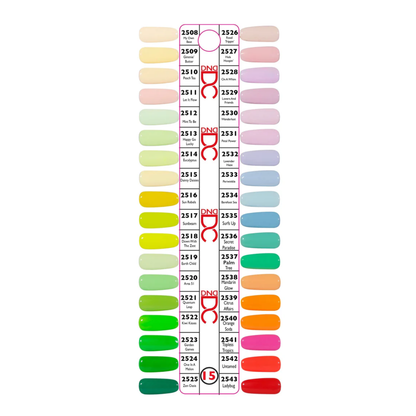 DC Gel/Lacquer Duo Bundle (324 colors | #1-180, #254-326, #2436-2471, #2508-2543) + FREE 5 set color charts