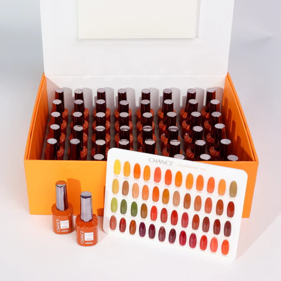 Chance Afternoon Tea Collection | 48 Gel Colors + 1 FREE Color Booklet + 1 FREE Color Board