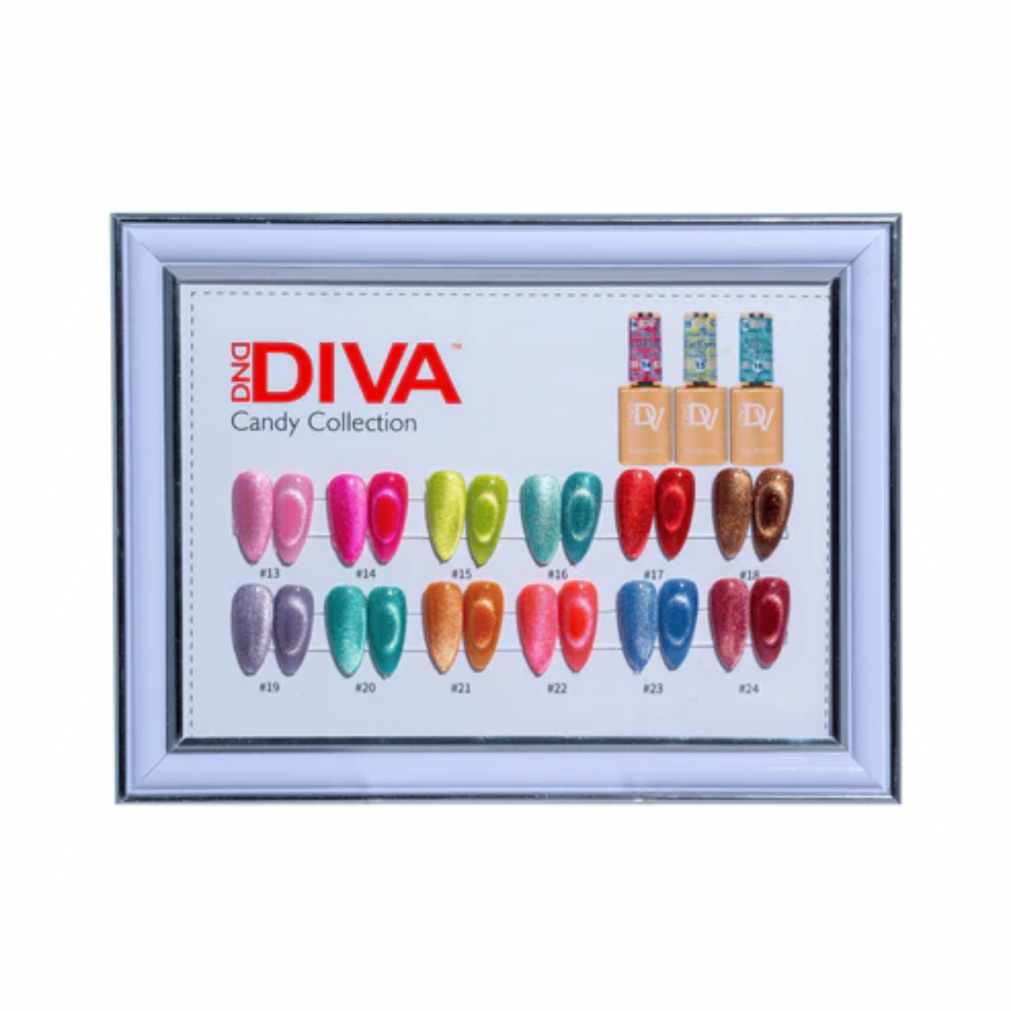 DND DIVA 9D Cat Eye Collection Set (Includes 36 pcs + 6 Magnets & 3 Color Chart