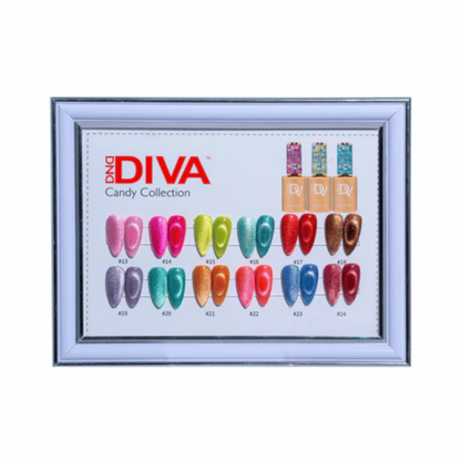 DND DIVA 9D Cat Eye Collection Set (Includes 36 pcs + 6 Magnets & 3 Color Chart