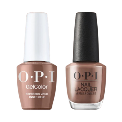 OPI Intelli-Gel & Lacquer Duo LA04 | Espresso Your Inner Self