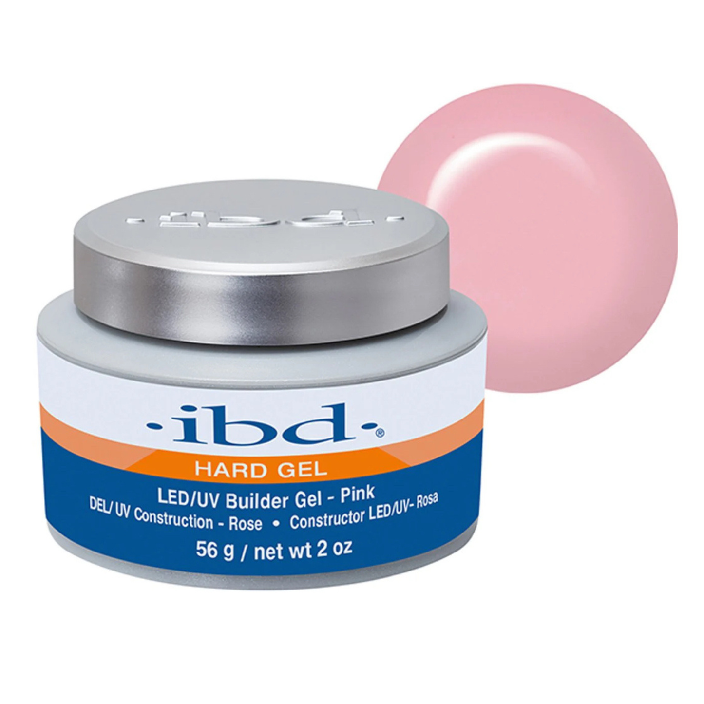 ibd Hard Gel LED/UV Builder Gel 2 oz (PINK)