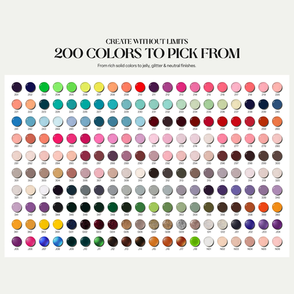 Apres Gel Couleur Full Bundle | 200 pcs + 1 FREE Color Book *OUT OF STOCK #253 & J01 = 198 COLORS*