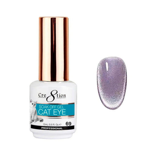 CRE8TION CAT EYE SOAK OFF GEL 0.5 OZ #69