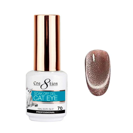 CRE8TION CAT EYE SOAK OFF GEL 0.5 OZ #70