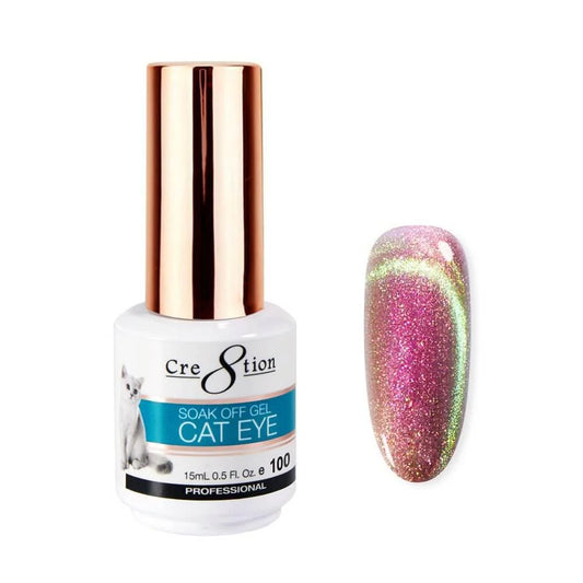 CRE8TION SOAK OFF CAT EYE GEL #100