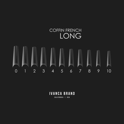 IVANCA French Coffin Long Tips (550 pcs)