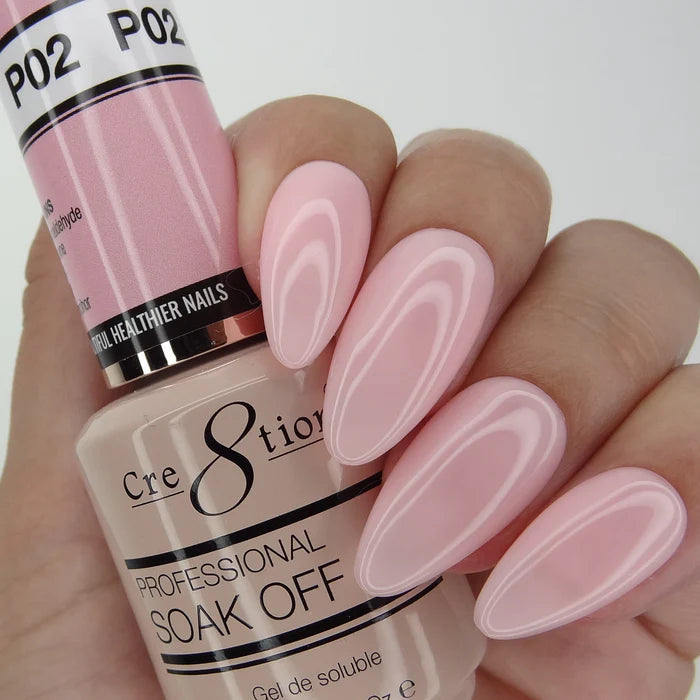 Cre8tion Soak Off Gel 0.5 oz P02 | Sweet Pink