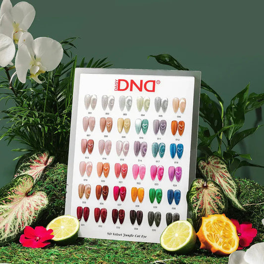 DND 9D Velvet Jungle Cat Eye Collection Set + 1 FREE Color Chart & 1 FREE Magnet (36 Colors) *NEW*