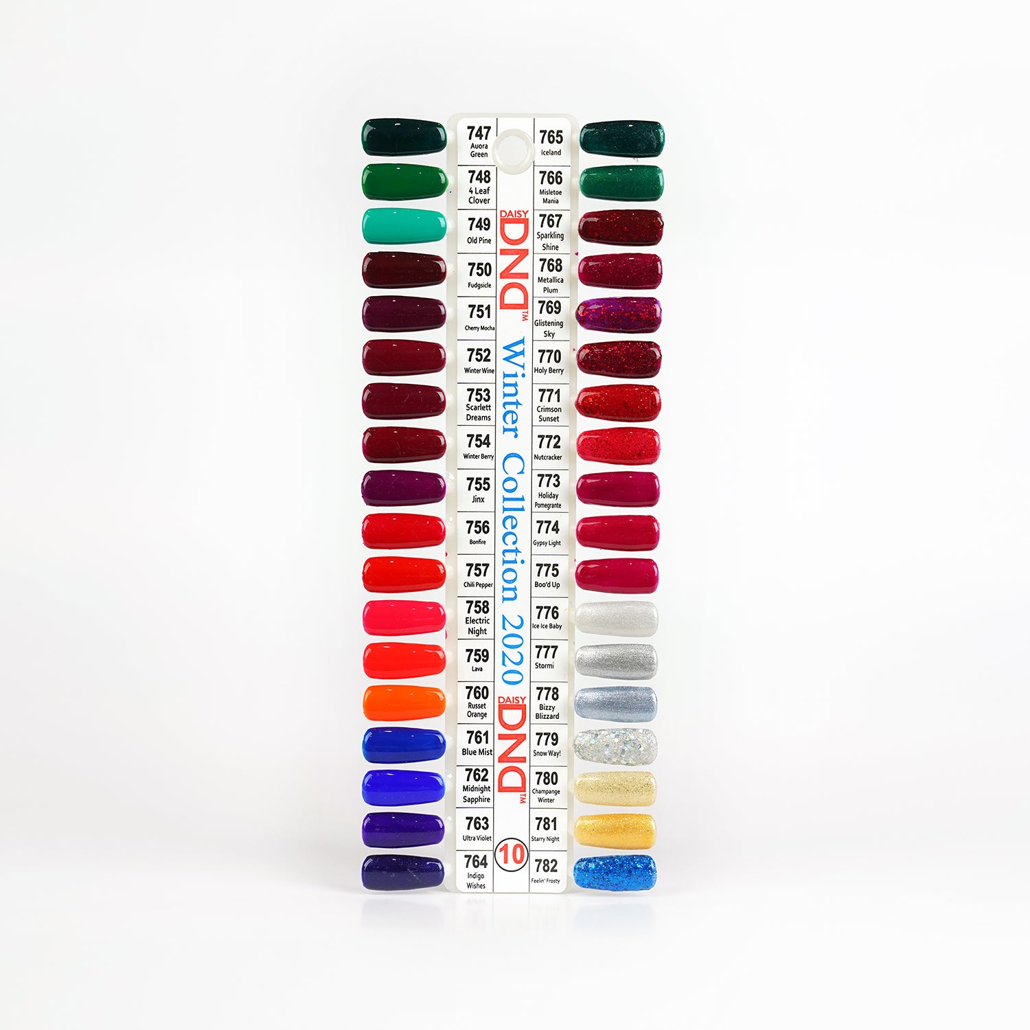 DND #10 Color Chart