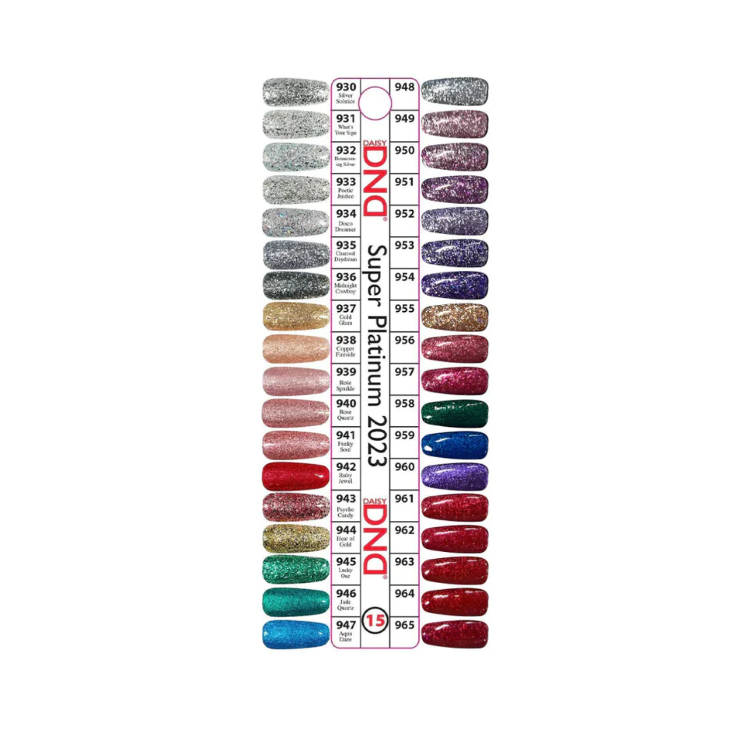 DND #15 Color Chart
