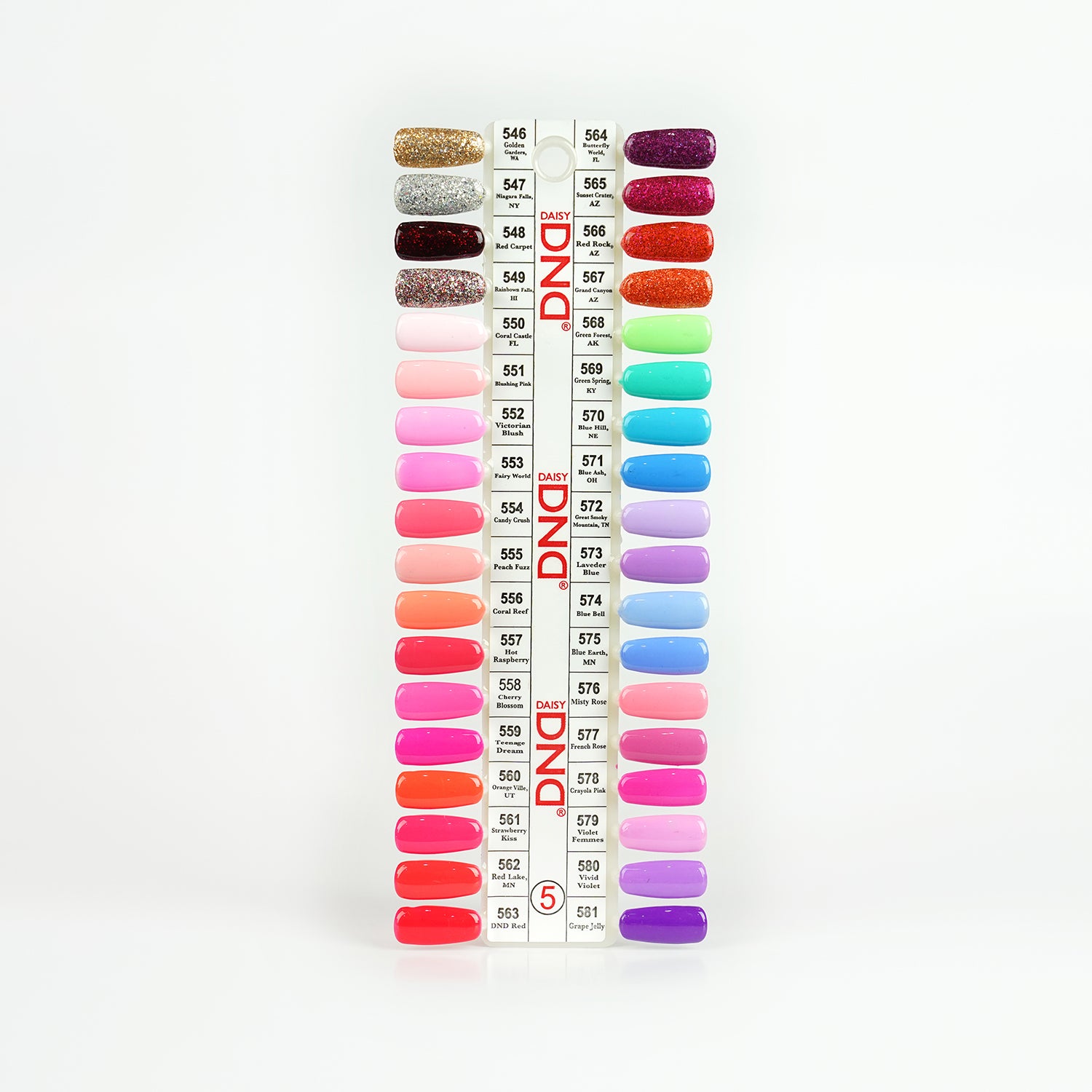 DND #5 Color Chart