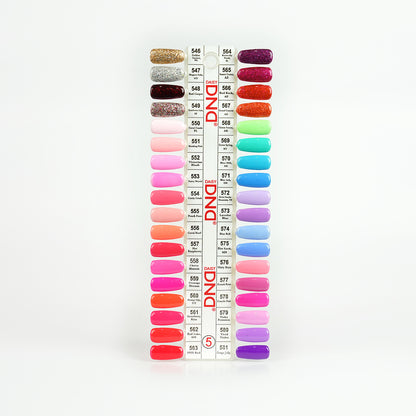DND #5 Color Chart
