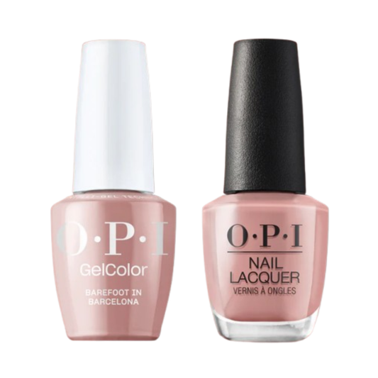 OPI Intelli-Gel & Lacquer Duo E41 | Barefoot in Barcelona
