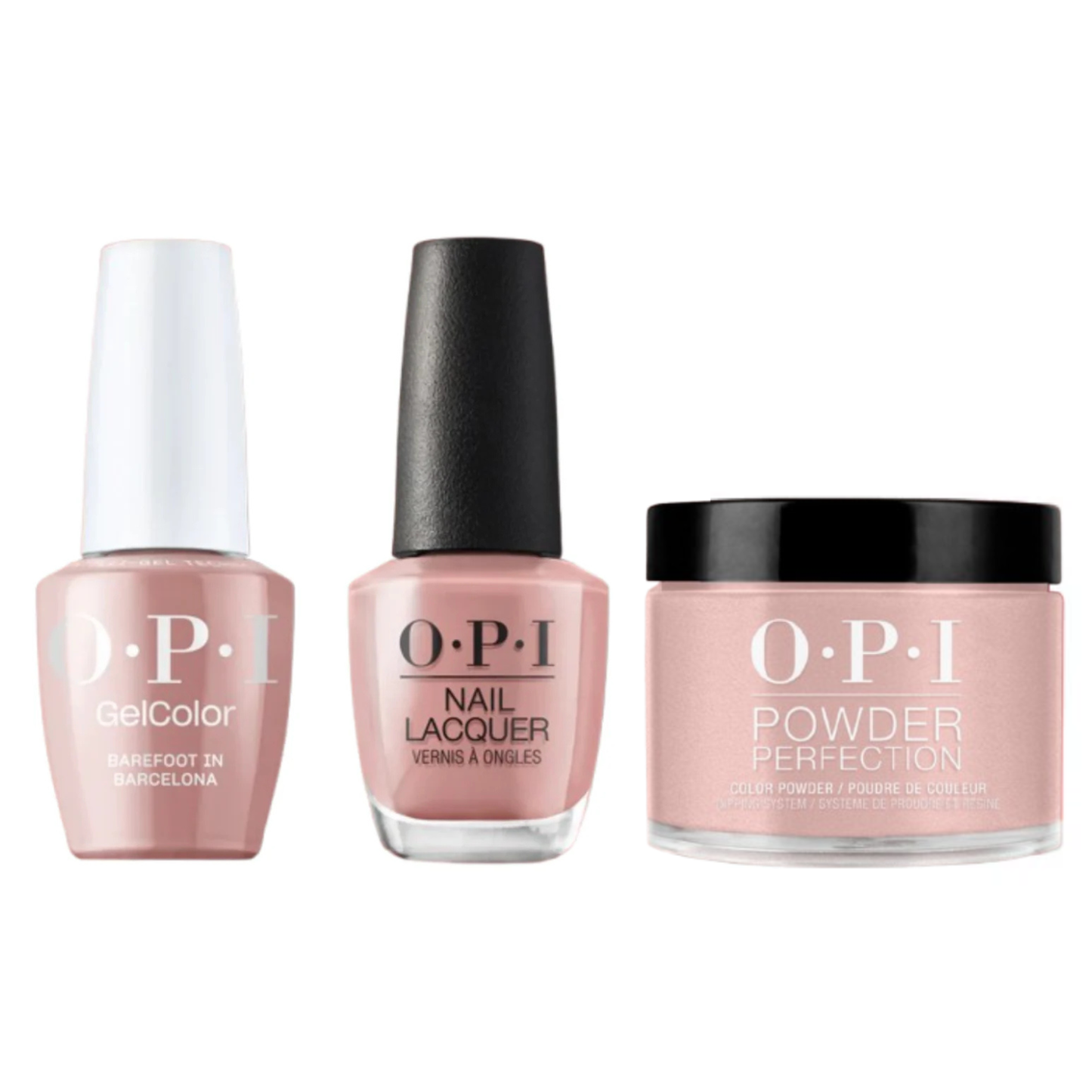 OPI Trio E41 | Barefoot in Barcelona