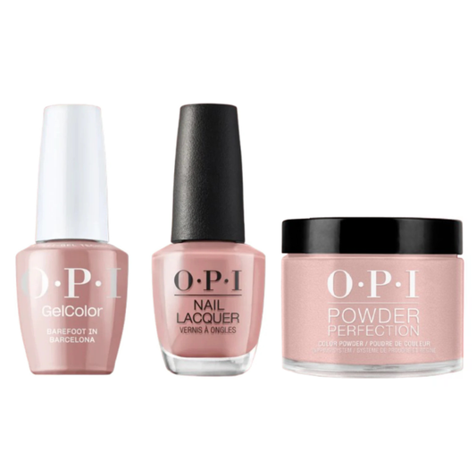 OPI Trio E41 | Barefoot in Barcelona