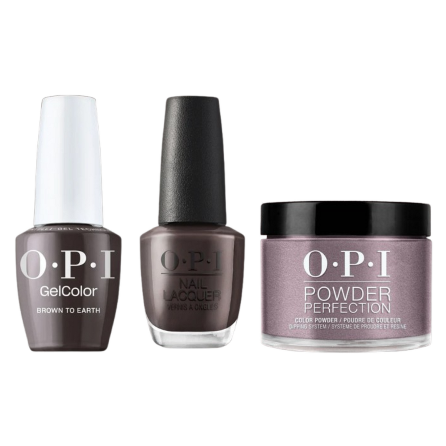 OPI Trio F004 | Brown To Earth