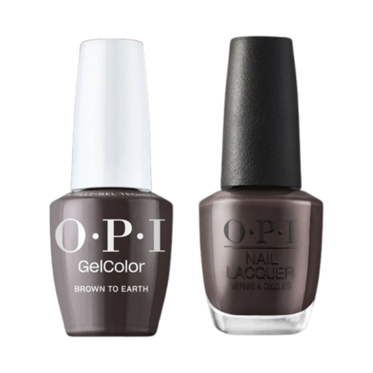 OPI Intelli-Gel & Lacquer Duo F004 | Brown to Earth