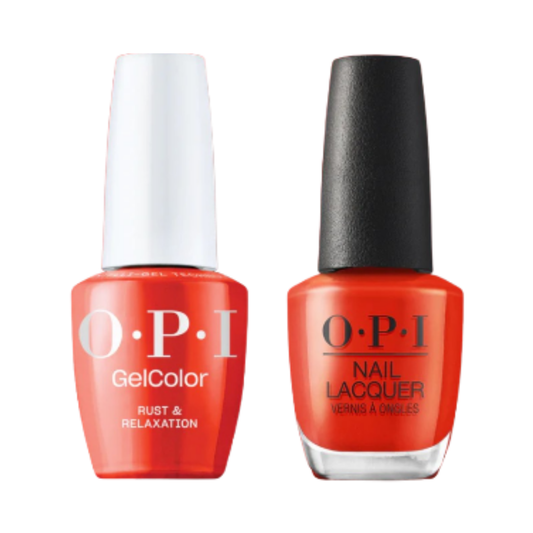OPI Intelli-Gel & Lacquer Duo F006 | Rust & Relaxation