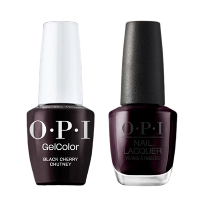 OPI Intelli-Gel & Lacquer Duo I43 | Black Cherry Chutney