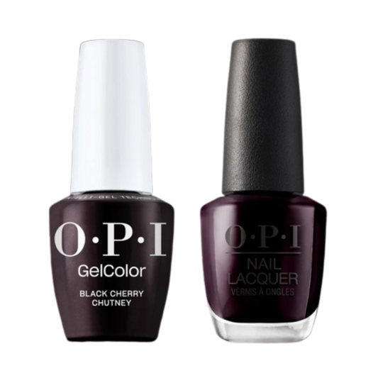 OPI Intelli-Gel & Lacquer Duo I43 | Black Cherry Chutney
