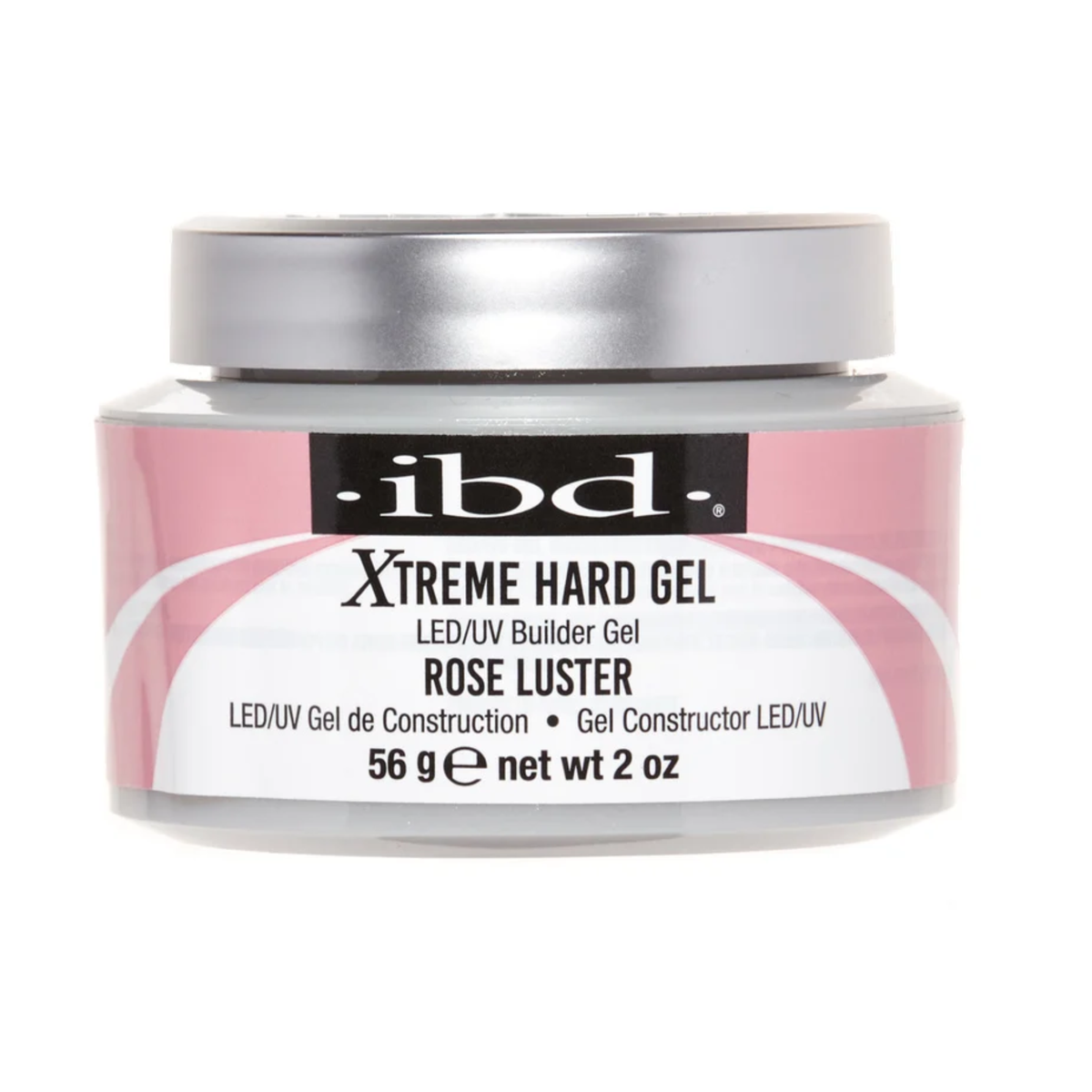 ibd Xtreme Hard Gel LED/UV Builder Gel 2 oz | Rose Luster