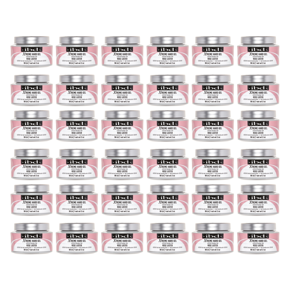 ibd Xtreme Hard Gel LED/UV Builder Gel 2 oz | Rose Luster