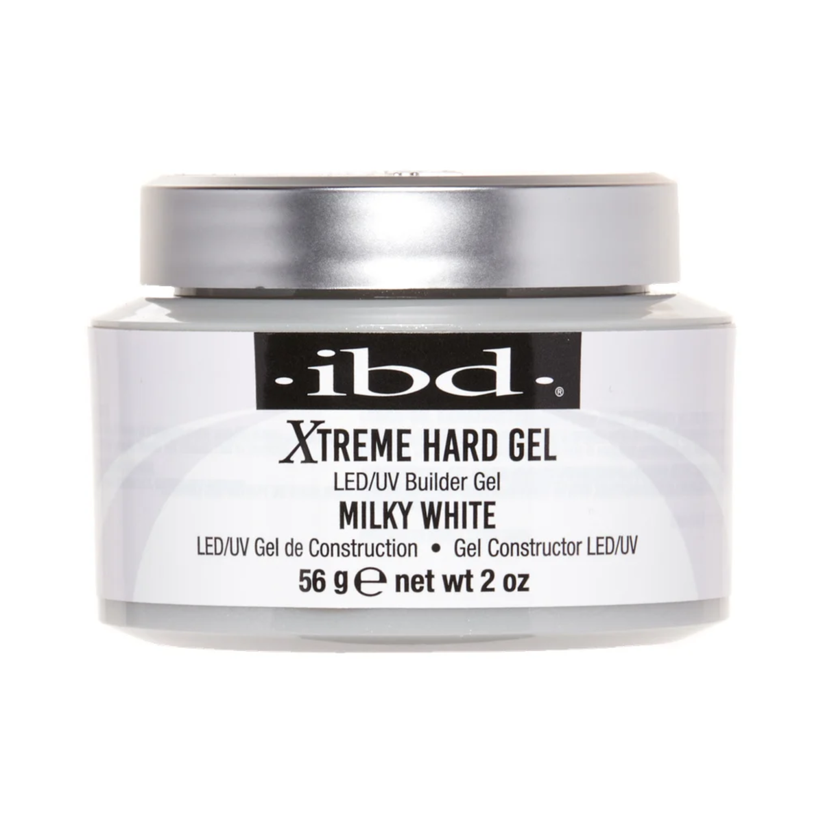 ibd Xtreme Hard Gel LED/UV Builder Gel 2 oz | Milky White