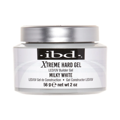 ibd Xtreme Hard Gel LED/UV Builder Gel 2 oz | Milky White
